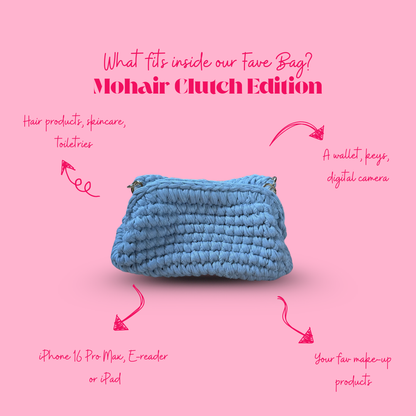 The Fave (Clutch Edition) - Stormy Mohair